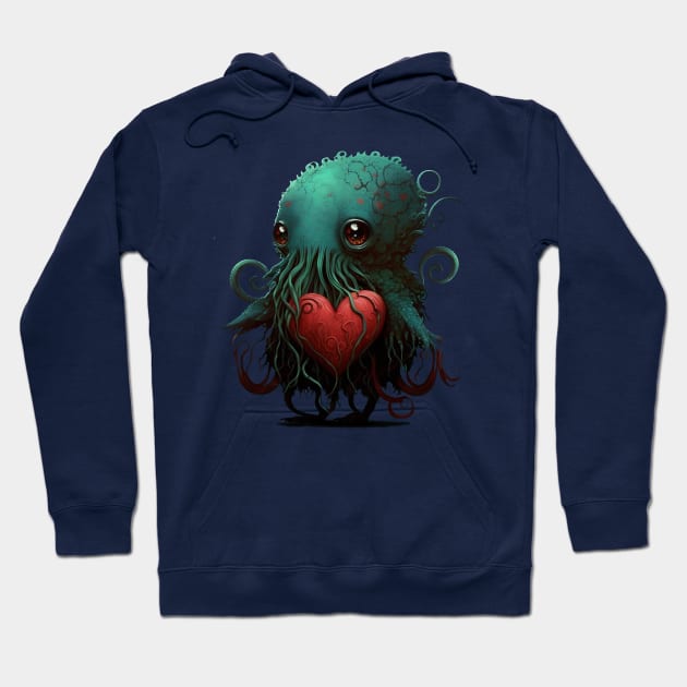 Cthulhu Tentacle Love Hoodie by Vaelerys